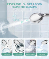 SR SUN RISE Filtered Shower Head with Handheld High Pressure 9 Spray Mode Showerhead Detachable Shower Head Water Softener Filters Beads for Hard Water Remove Chlorine 1 Filter Chrome