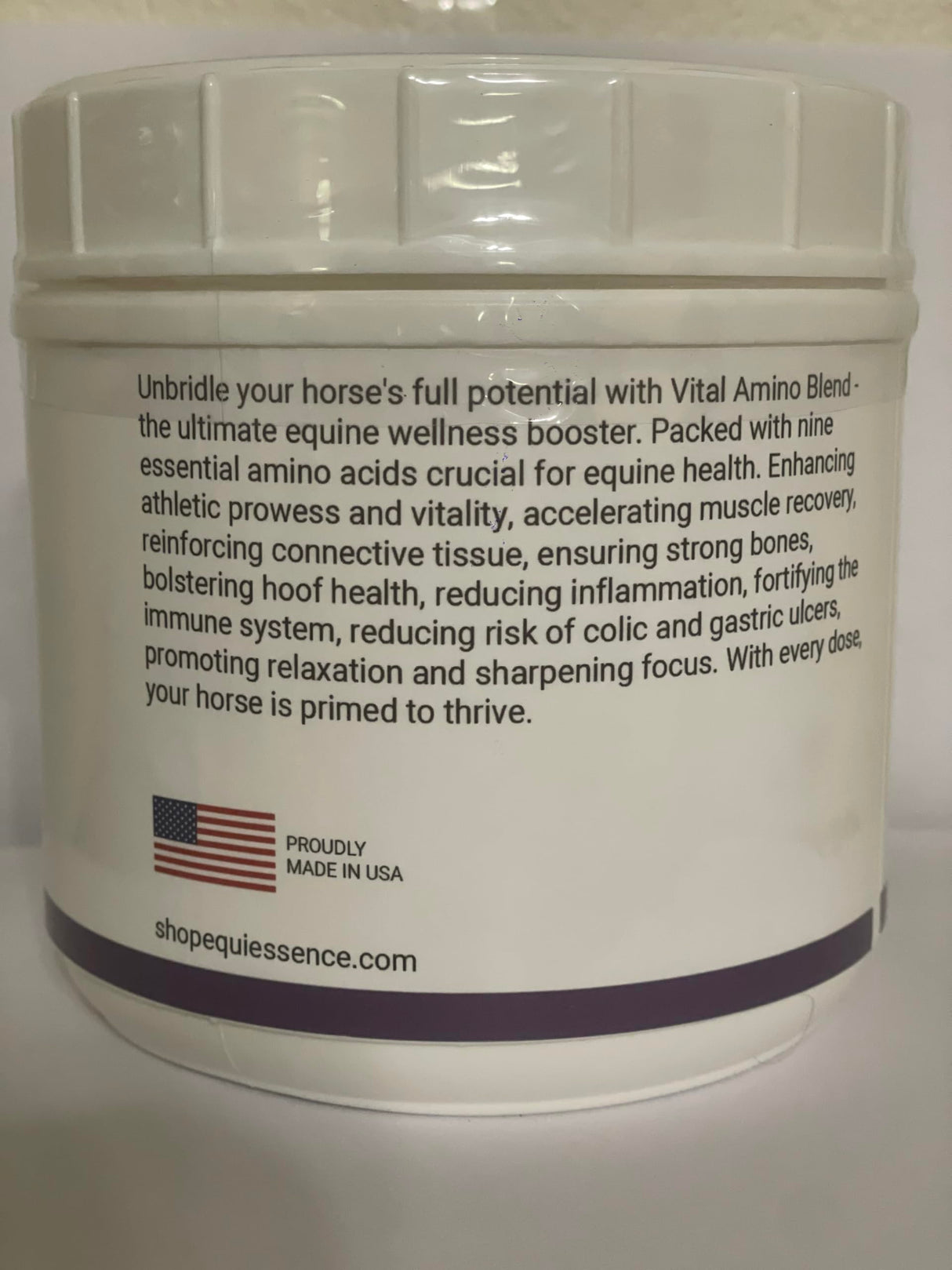 Equiessence Vital Amino Blend - Horse Care, Coat & Hoof - Performance Horse - No Soy or Sugar- 120 Day Supply