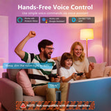 DAYBETTER Smart Light Bulbs, RGBCW Color Changing Smart Bulb Compatible with Alexa & Google Home,Preset Scene, Music Sync, A19 E26 2.4G WiFi Bluetooth Dimmable LED Bulbs, 60W Equivalent, 800LM, 6 Pack