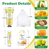 36 Pack Hand Cream Bulk and Lip Balm Bulk Sets, Stocking Stuffers for Women, Thank You Gifts and Christmas Gifts for Guests with Thank You Card Organza Bags, Birthday Gifts, Bulk Gifts, Small Gifts