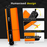 JOREST Connectable Contour Gauge (10+5 Inch), Gifts Ideas for Men Dad Handyman Husband Him, Shape Profile Duplicator with Lock, Outline Angle Measuring Tool, Template tool, Tile Flooring, Scribe Edge