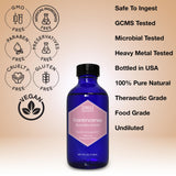 Frankincense Essential Oil, Food Grade, for Face – 100% Pure, Frankincense, Resin, Oil, Boswellia Serrata, Edible, by Zongle Therapeutics, 4 OZ