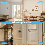 Art3d Pre-Cut Wall Molding Set of 6 pcs, Ready-to-Assemble Wainscoting Panels for Interior Wall Décor Living Room Bedroom Accent Wall - Installed with Glue, 3 Top 3 Bottom