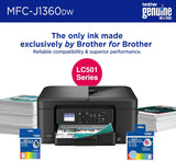 Brother Work Smart 1360 Wireless Color Inkjet All-in-One Print, Scan, Copy