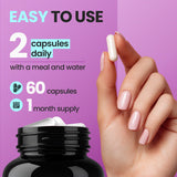 Biotin | Collagen | Keratin Booster with Hyaluronic Acid - Thicker Hair Growth, Healthy Skin & Stronger Nails Supplement – Extra Strength - Multi Vitamin B Complex - Women & Men - Made in USA - 60ct