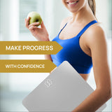 INEVIFIT Bathroom Scale, Highly Accurate Digital Bathroom Body Scale, Measures Weight up to 400 lbs. Includes Batteries