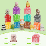 Learning Toys for 1 2 3+ Year Old Toddler,Farm Animals Barn Toy Sorting Toy