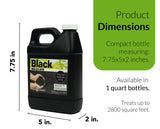 Peach Country Mulch Dye Midnight Black Quart, Mulch Paint Concentrate for Pump Sprayer Coverage Up to 2,800 Sq Ft, Water Based Landscape Color Restorer
