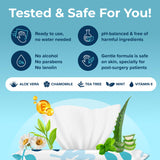 Body Wipes For Adults Bathing No Rinse XL - Ultra Thick Travel Wipes For Personal Cleansing & Hygiene Essentials, Elderly Care, Travel, Incontinence Disposable Washcloths - Shower Wipes For Women Men