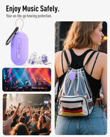 Hearprotek Concert Ear Plugs, 2Pairs Reusable high Fidelity Musician Ear Plugs for Concerts Loud Music-Noise Reduction Ear Protection earplugs for Rave,Festival,Music,Tinnitus Relief