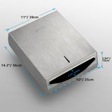Commercial PaperTowel Holder Dispenser Wall Mount,304 Stainless Steel Bathroom Paper Towel Holder,Toilet Paper Napkin Holder,C Fold Multifold Trifold Paper Towel Dispenser,Hand Towel Dispenser