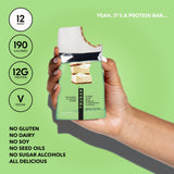 TRUBAR Vegan Protein Bar, Whipped for Key Lime, Gluten Free, Plant Based, High Fiber, Dairy Free, Low Fat, Non GMO, No Sugar Alcohols, 12G Lean Protein, 13G Fiber, Healthy Snack Bars, 12 CT