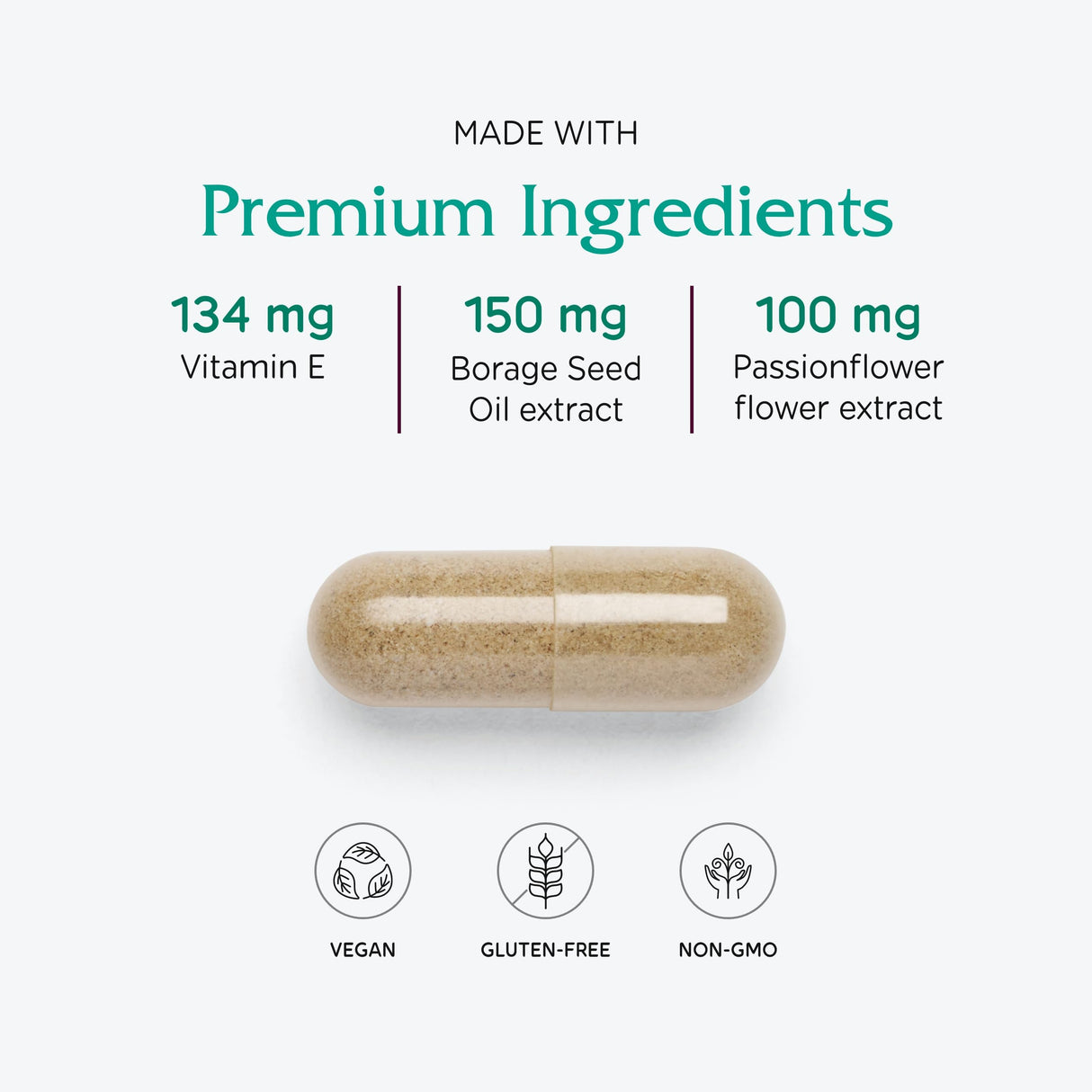 Vitanica Women's Phase I, Premenstrual Support, Vegan, 120 Capsules