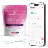 Natureland Personal Suppository Applicators for Women, Individually Wrapped Disposable Applicators with Silky Smooth Comfort Tip, Daily Intimate Care Tool (Small tip applicators, 40 Count (Pack of 1))