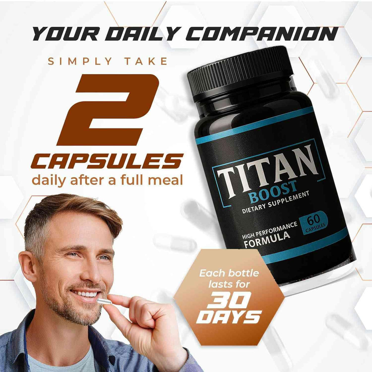 Titan Boost for Drive – Titan Boost for Stamina – Natural Energy & Confidence Support Supplement
