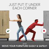 Felt Furniture Sliders for Hardwood Floors X-PROTECTOR 16 PCS 3 ½” - Furniture Slider with Unique Design - Heavy-Duty Furniture Movers for Hard Surfaces - Felt Sliders - Move Your Furniture Easily!
