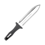 Nisaku NJP800 Yamagatana Hori Weeding & Digging Knife, Japanese Stainless Steel 7.25-Inch Blade, 5.5-Inch Ergonomic Black Plastic Handle