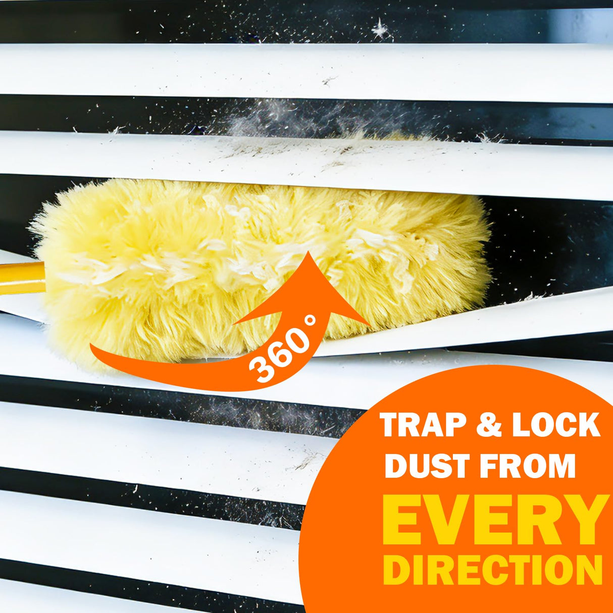 SoliFairy 60 Heavy Duty Duster Refills for Swiffer Duster, Large, Yellow