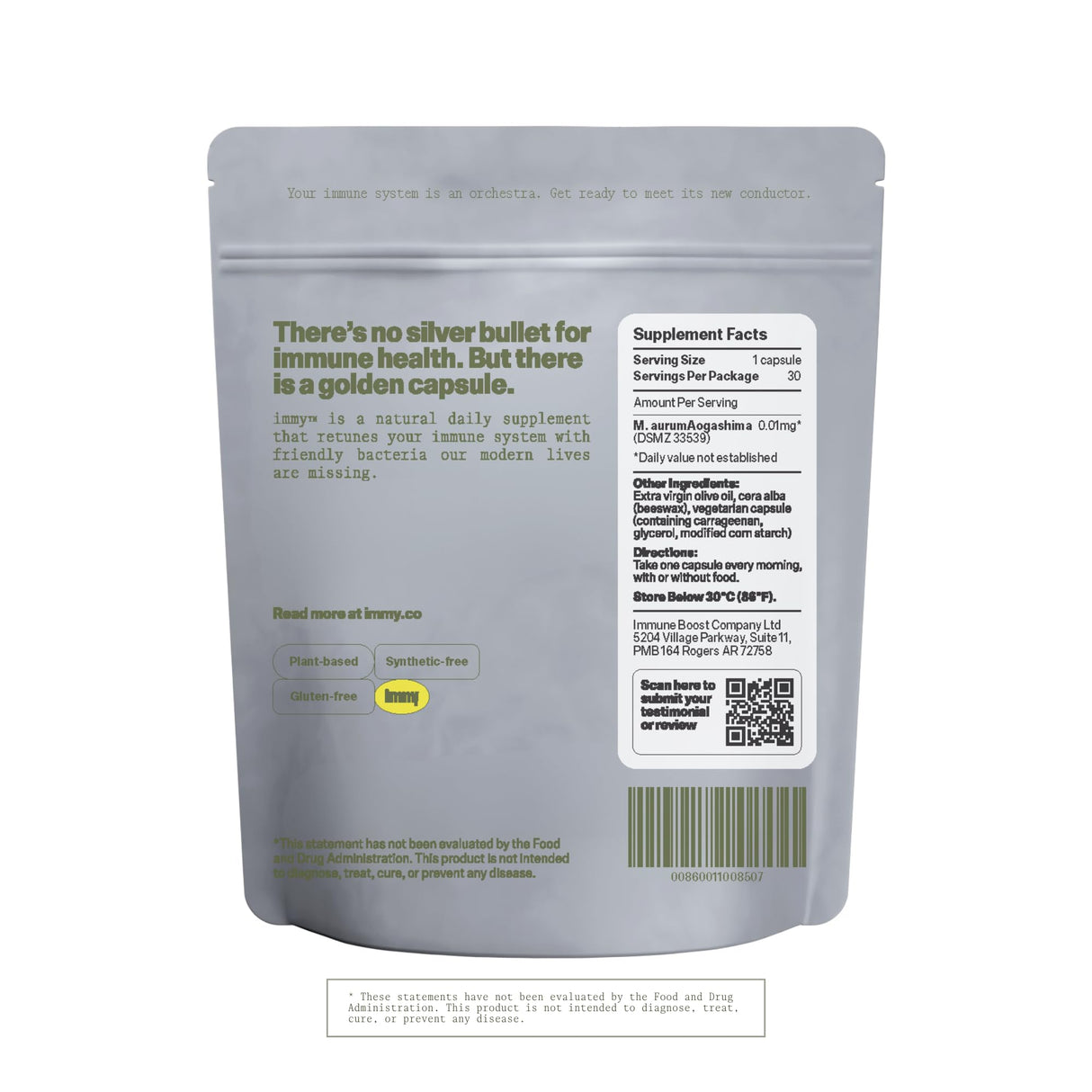 IMMY Immune Supplement for Mood Support and Gut Health, 30 ct. - Supports Joint Relief, Focus & Mood Support, Natural Calming Aid