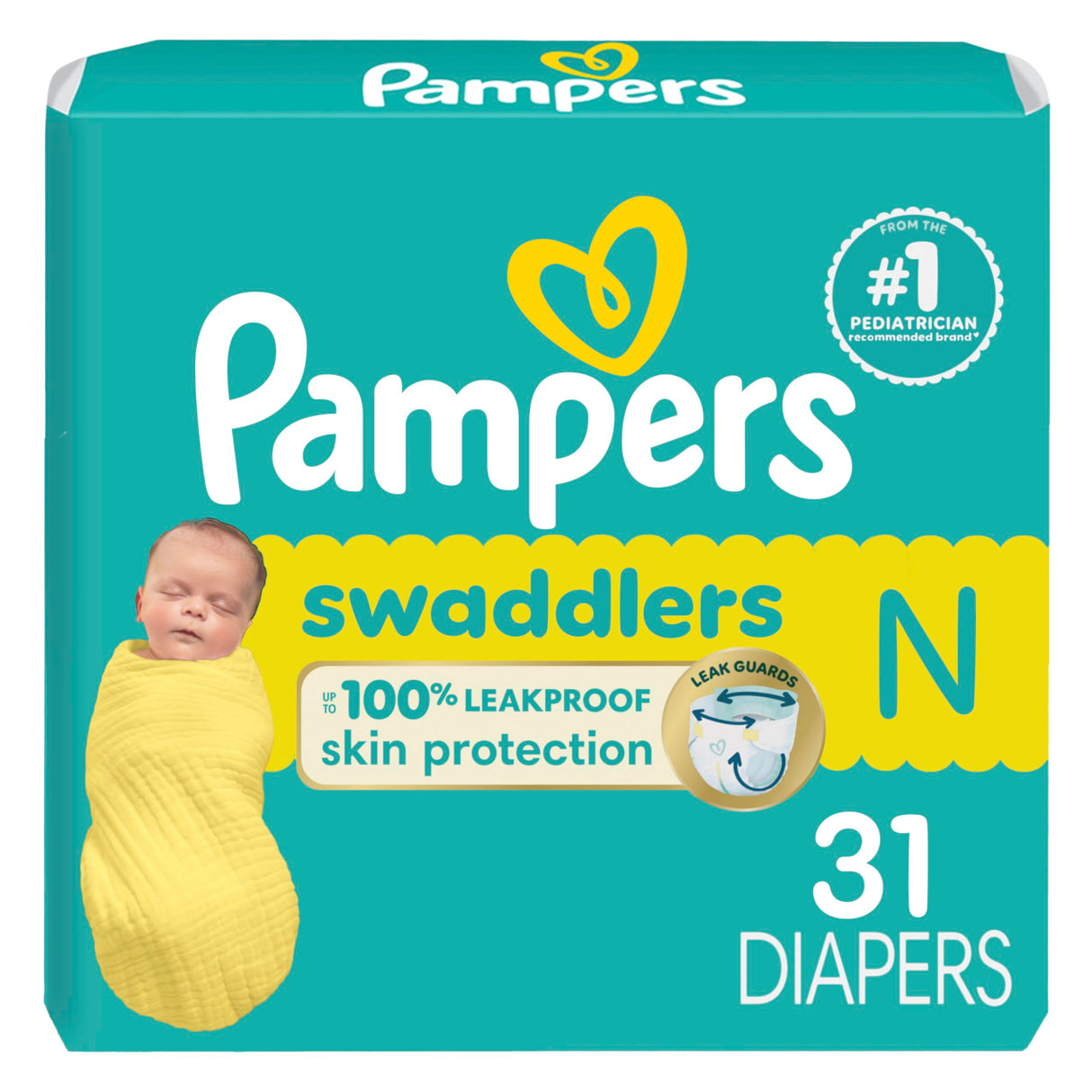 Pampers Baby Diapers - Swaddlers - Size 4, 66 Count, Ultra Absorbent Disposable Infant Diaper