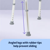 Medline Shower Chair Without Back, Bath Bench Supports up to 400 lbs, Gray