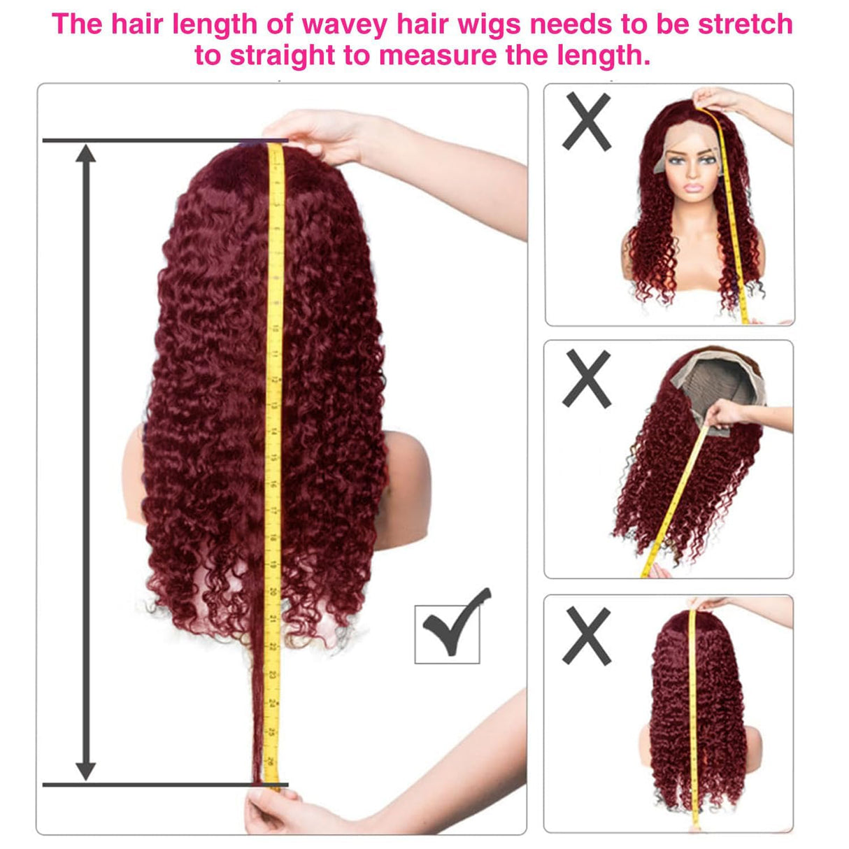 250% Density 99J Burgundy 13x6 Deep Wave HD Lace Front Wigs Human Hair for Women Glueless Burgundy Deep Curly Lace Frontal Wigs Brazilian Virgin Human Hair Wigs Pre Plucked with Baby Hair(#99j,28Inch)