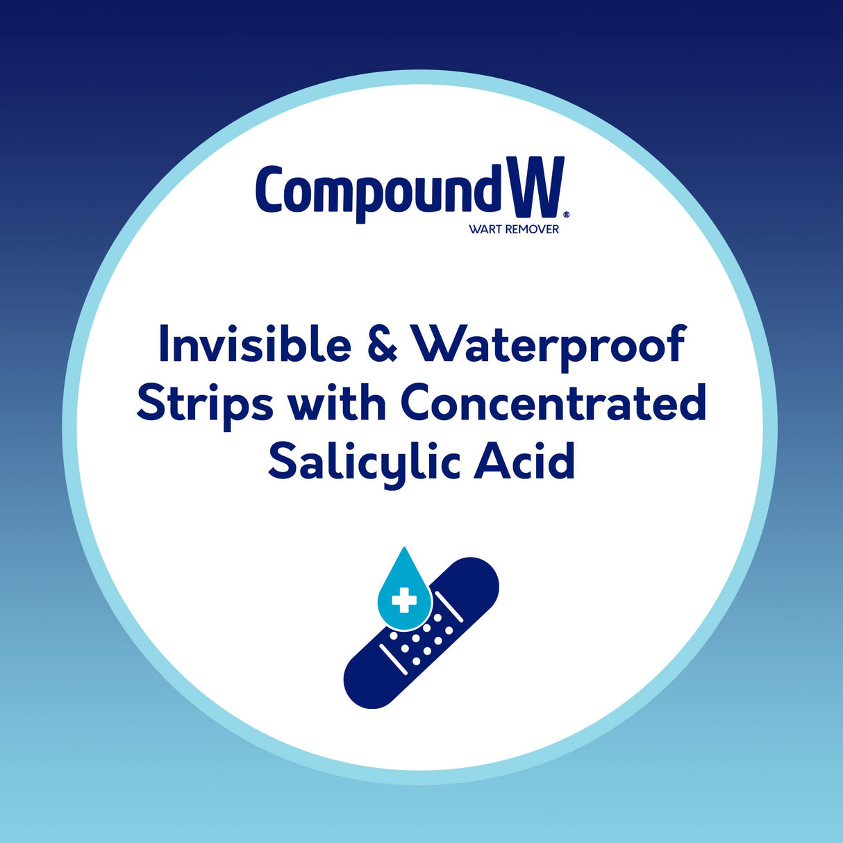 Compound W Maximum Strength One Step Invisible Wart Remover Strips, 14 CT, 2 Pack