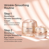 Shiseido Benefiance Wrinkle Smoothing Eye Cream - 15 mL - Visibly Improves Five Types of Eye Wrinkles, Dark Circles & Puffiness - 48-HR Hydration - All Skin Types - Non-Comedogenic
