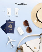 TROND Outlet Extender with 6 Inch Cord - Multi Plug Wall Outlet with PD 20W USB C Plug Adapter, Ultra Short Extension Cord, 3 Way Power Splitter for Bathroom Kitchen Office Dorm Travel Essentials