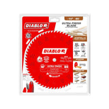 Diablo Ultra Finish Saw Blade for Wood - 10" Diameter, 80 Hi-ATB Teeth, 5/8" Arbor, .098" Kerf, 15° Hook Angle, .071" Plate, 6000 Max RPM - D1080X