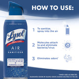 Lysol Air Sanitizer Spray with Odor Eliminator for Home & Office, Sanitizing Spray, Air Freshener Alternative, White Linen Scent, 10 oz (Pack of 3)