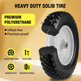 4.80/4.00-8 Wheelbarrow Tire and Wheel 16" Flat Free Solid 2PCS Hand Truck