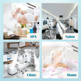 BBBuy Professional 3 in 1 Facial Steamer Deep Cleaning Ozone Facial Steamer with 5X Magnifying Light & Rolling Wheels Hot/Cold Mist Function for Salon Spa Home Beauty Equipment, White