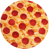 mermaker Pepperoni Pizzas Blanket 71 inches for Adult Kids, Realistic Pizzas Throw Blanket Funny Gifts for Women Men Teen Boy Girl, 285 GSM Soft Flannel Food Blanket for Christmas Birthday Gifts-Red