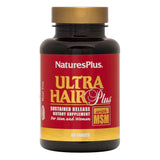 Natures Plus Ultra Hair, Sustained Release - 60 Vegetarian Tablets - Natural Hair Growth Supplement for Men & Women - Longer, Thicker Hair - Gluten-Free - 30 Servings