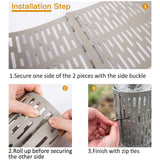 Aulock 10pcs Plastic Tree Trunk Protectors, Easy Flexible Guards