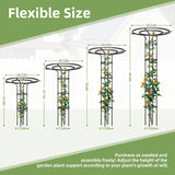 Garden Trellis for Climbing Plants Outdoor,84.6" Tall Umbrella Trellis