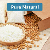 SAEUYVB Natural Soy Candle Wax for Candle Making, 10lb Bag, Premium Granular Soy Wax, 20 Cotton Candle Wicks, 20 Wick Stickers and 2 Centering Devices-Perfect as Christmas Home Decoration