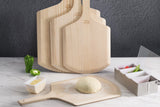 New Star Foodservice Wooden Pizza Peel, 16" L x 14" W, 24" Overall