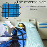 Positioning Bed Pad with Handles 48" X 40" Incontinence Mattress Bedding Protector Liner Underpad Straps for Easy Lift & Transfer Reusable Washable Hospital Quality