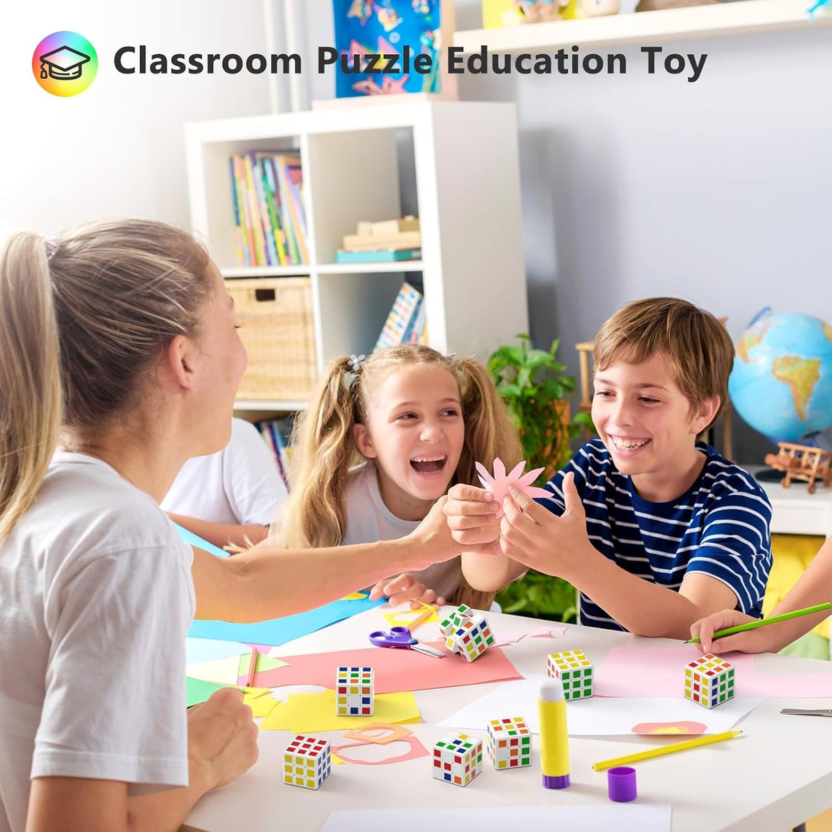 48 Pack Mini Cube Puzzle Party Favors for Kids, 1.18in 3x3 Magic Cube School Rewards & Classroom Prize for Students, Birthday Party Favors Easter Christmas Stocking Stuffers Gifts for Kids