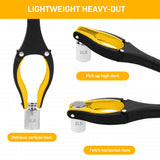 Grabber Reacher Tool - 32” Reacher Grabber Tool with Strong Magnetic and Swivel Head - FDA Registered Heavy Duty Pick Up Stick Grabbers for Seniors, Trash, Surgery Recovery Must Haves Gifts(Yellow)