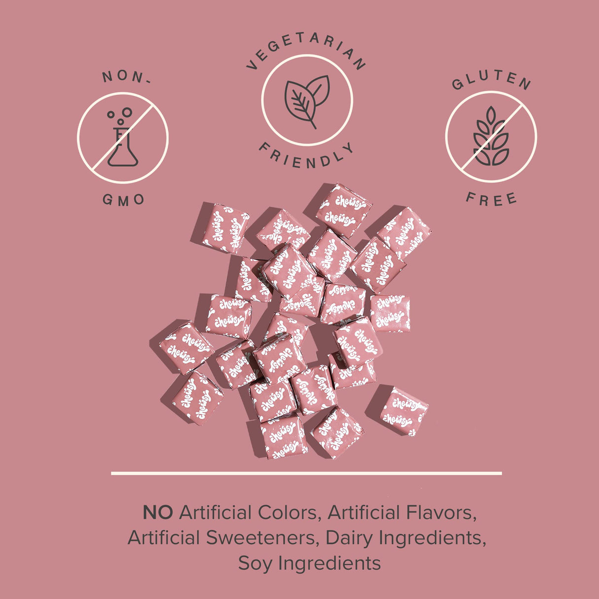 CHEWSY Women's Multivitamin - Immune & Energy Support - 23 Nutrients Including A, B12, C, Folic Acid, Probiotics, Biotin, Cranberry - 30-Day Supply