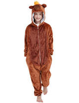 ABENCA Capybara Onesie Kids Costume Animal Girls One Piece Pajamas Cosplay Halloween Christmas.130
