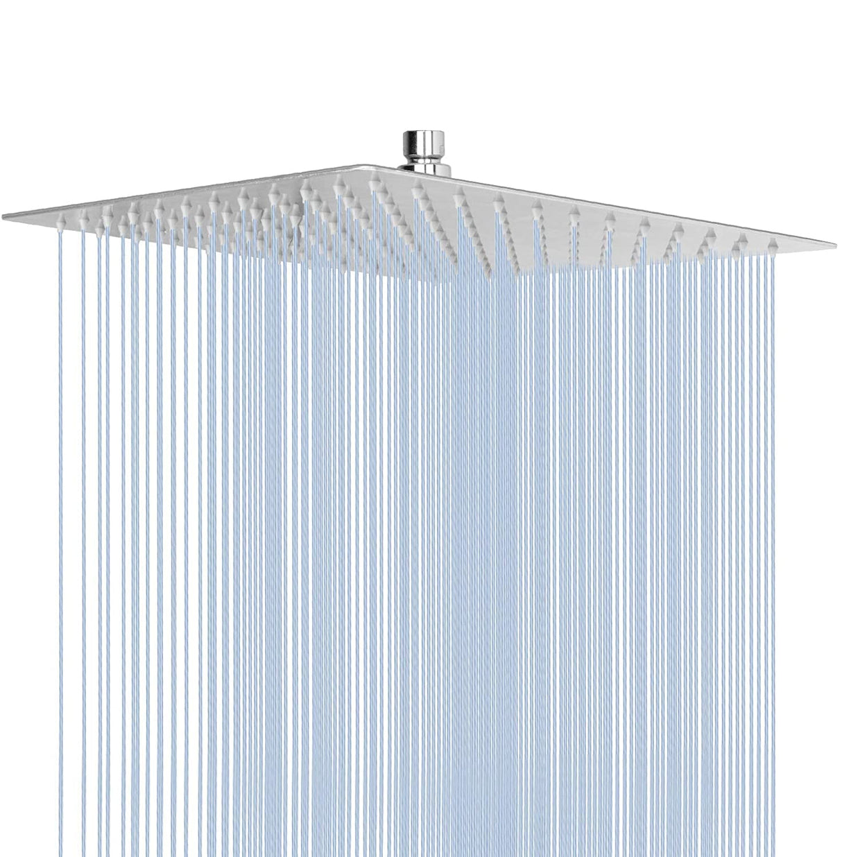 NearMoon Rain Shower Head, High Flow Stainless Steel Square Rainfall Shower, Waterfall Bath Shower Body Covering, Ceiling or Wall Mount (12 Inch, Chrome Finish)