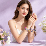 AmaAccess 2PCS K.pop Charms Bracelet Set, Demon Movie Hunters Birthday Gift for Women, Friendship DIY Jewelry Merch for Fans (Set1)