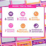 Happy Duo Best Friend Bucket List 35 Scratch Off Cards for Friends – Fun Adventure Date Ideas for Women, Besties & BFFs – Friendship Gift for Birthdays