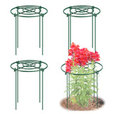 MJZ 4 Pack Peony Cages and Supports, 11.5" Dx16 H Metal Plant Supports