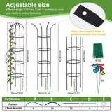 100% Metal Obelisk Garden Trellis 6.6 Ft Tall Plant Support for Climbing