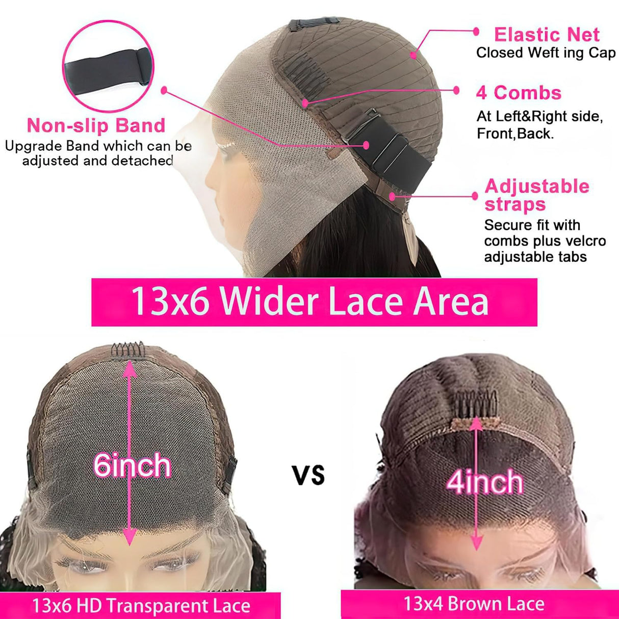 BVLBVL 200 Density 28 Inch 13x6 Deep Wave Lace Front Wigs Human Hair 12A Curly Human Hair Wig HD Lace Frontal Curly Wig Pre Plucked Wet and Wavy